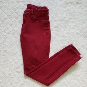 𝅺BLANK NYC Green Skinny Jeans Stretch Denim, 26